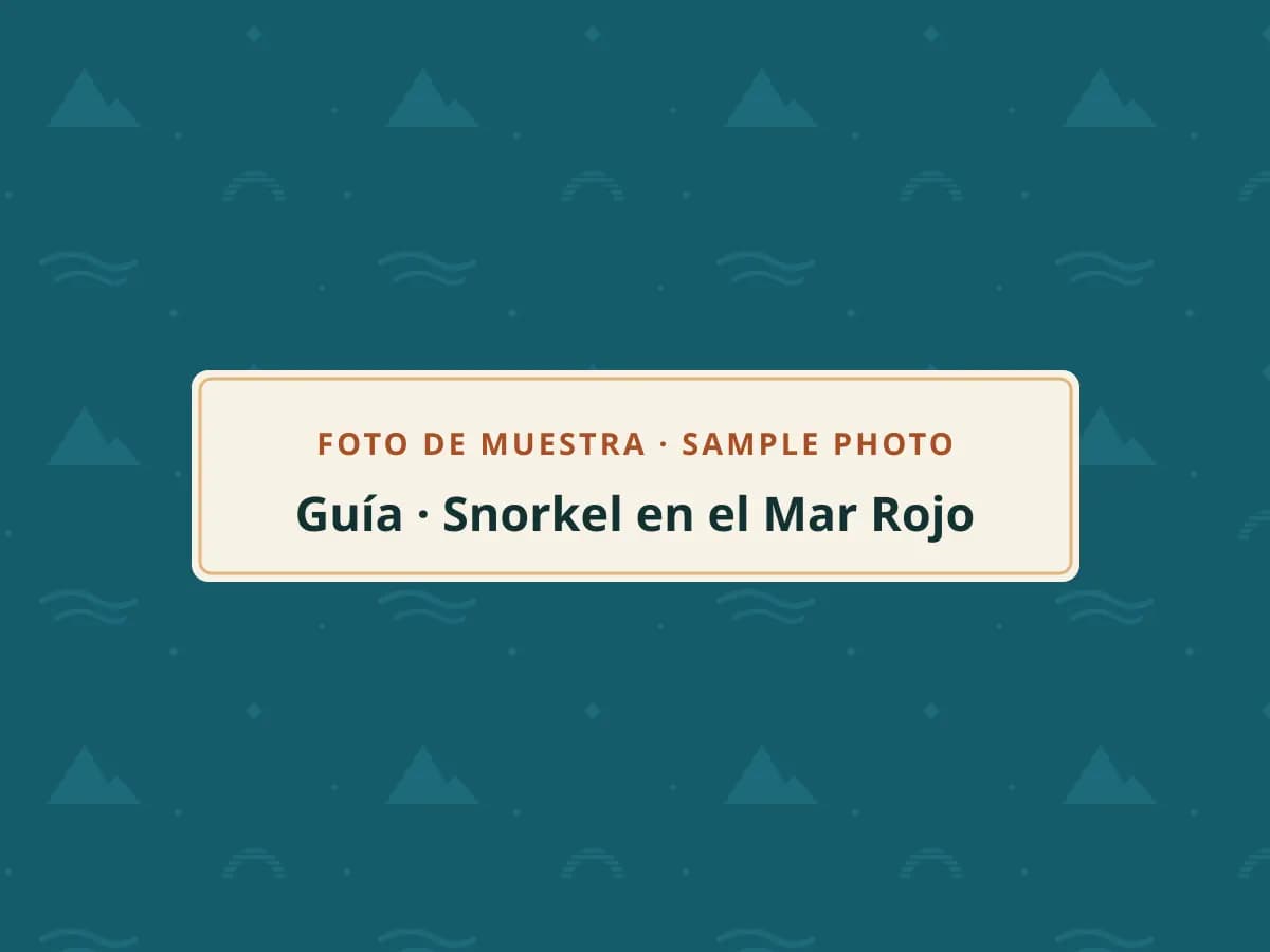 Sample photo: snorkel mask over a reef