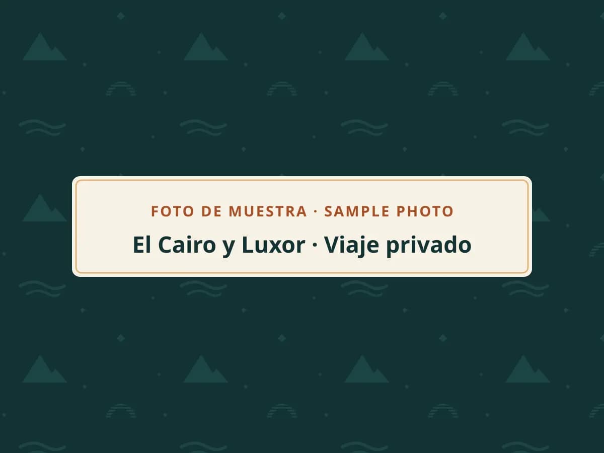 Foto de muestra: El Cairo y Luxor