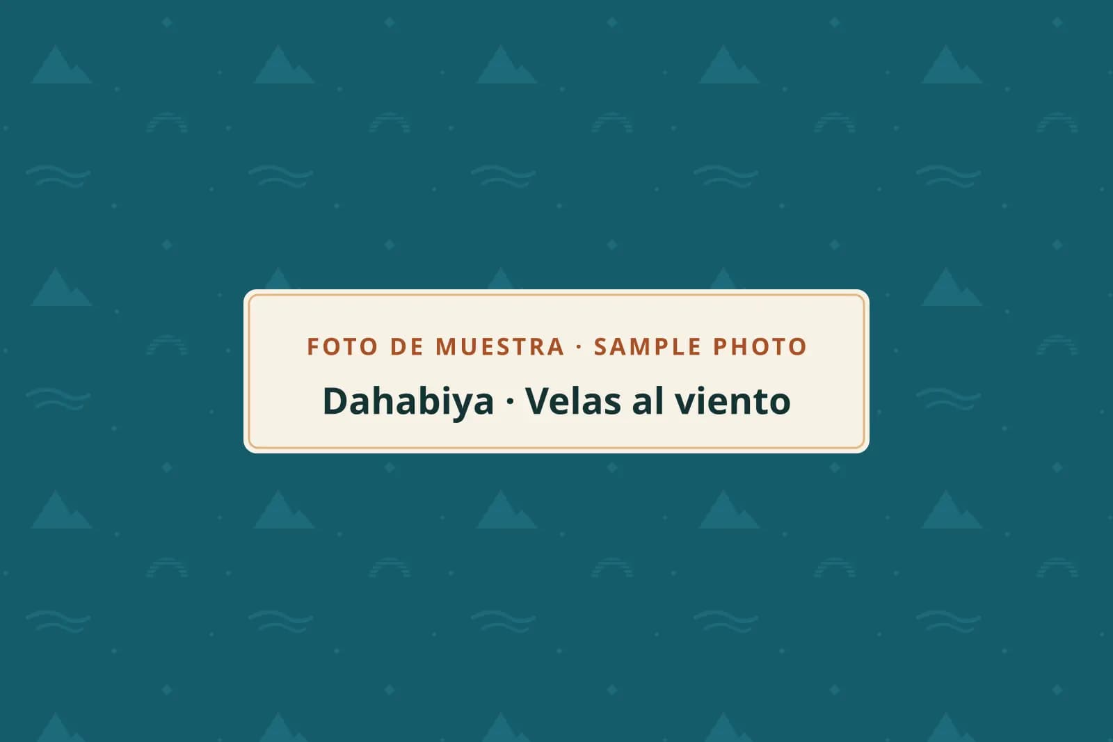 Foto de muestra: velas de una dahabiya