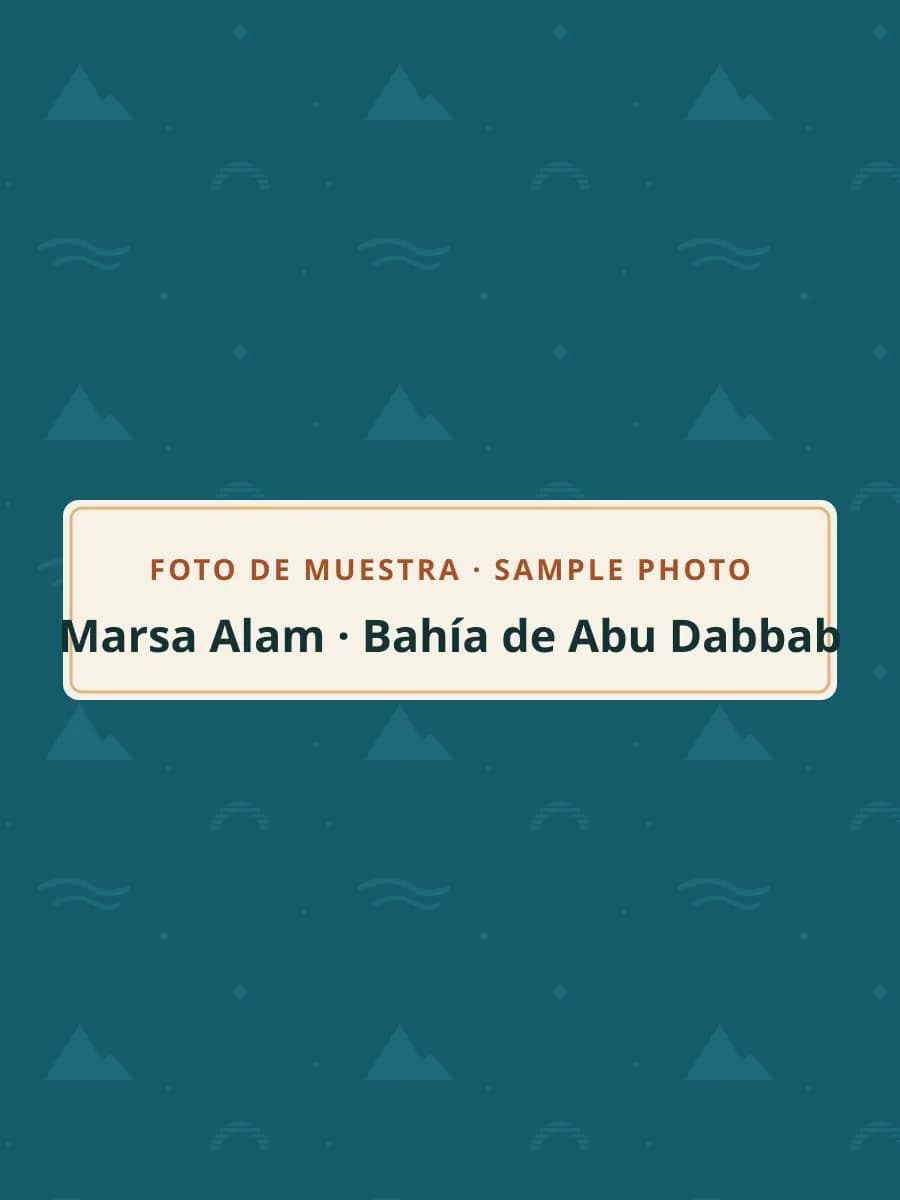 Foto de muestra: bahía de Abu Dabbab, Marsa Alam