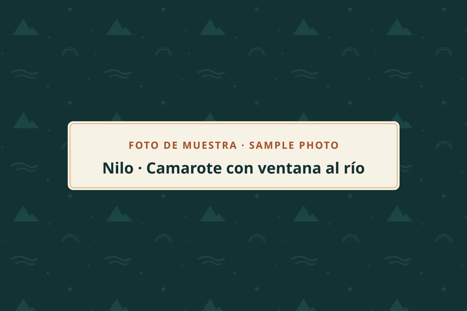 Foto de muestra: camarote con ventana al Nilo