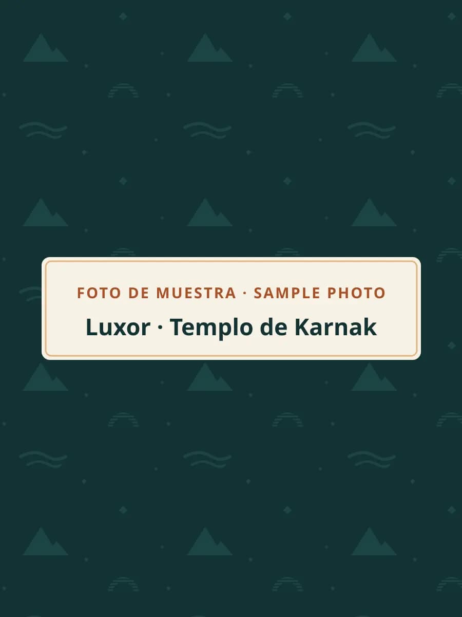 Foto de muestra: Templo de Karnak, Luxor