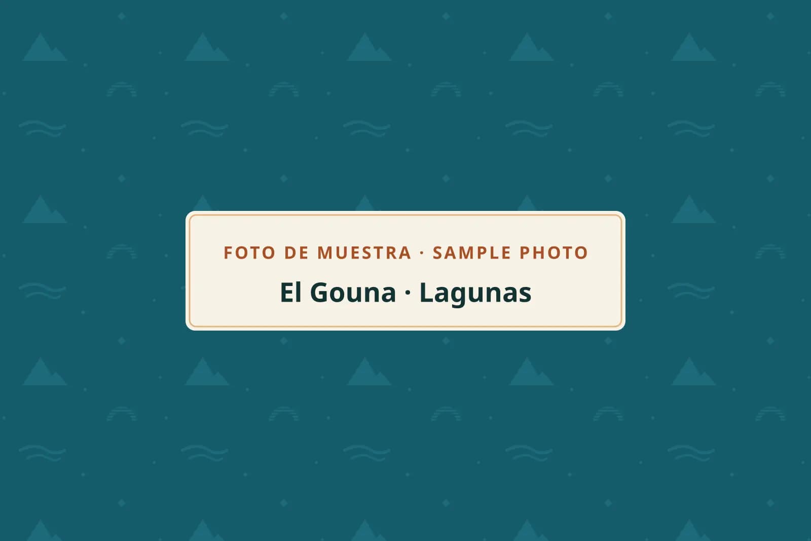 Foto de muestra: lagunas de El Gouna