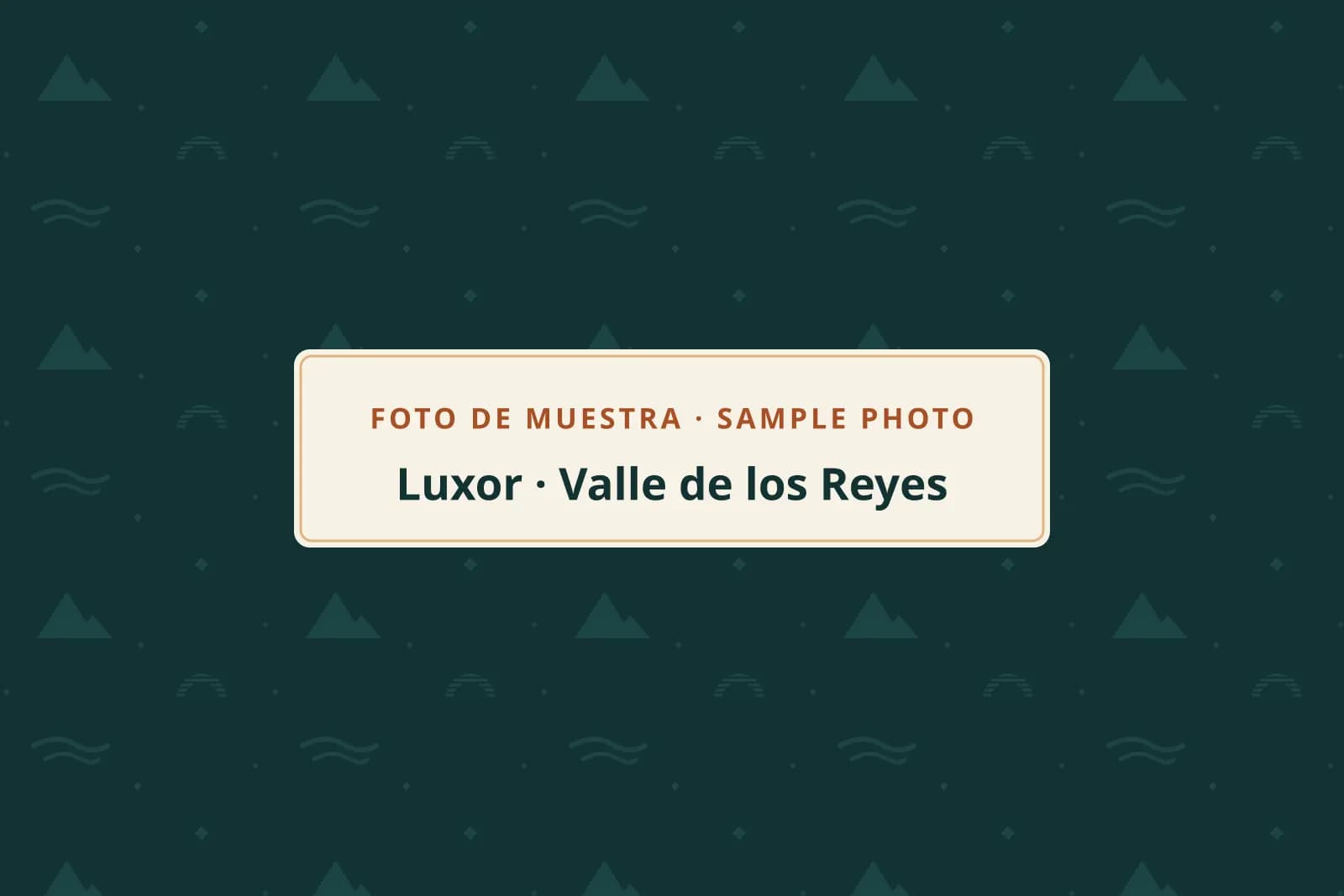Foto de muestra: Valle de los Reyes, Luxor