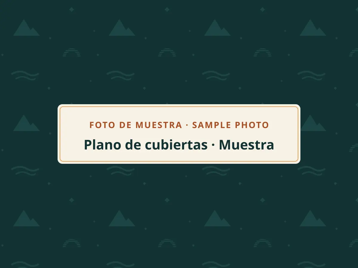 Foto de muestra: plano de cubiertas de muestra